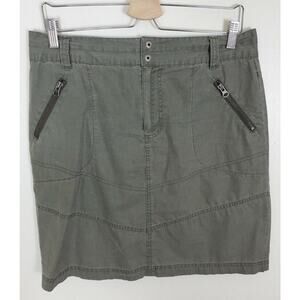 Colombia Women's Size 10 Olive Green Skirt Zip Outdoor Lightweight (7)